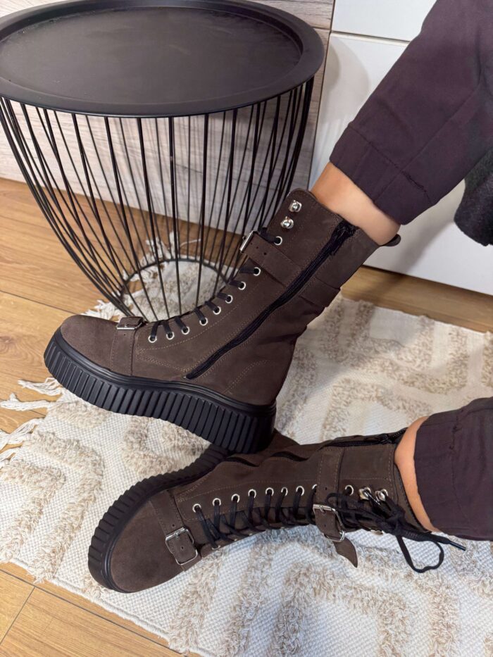 Ghete piele naturala Debra - imagine 5