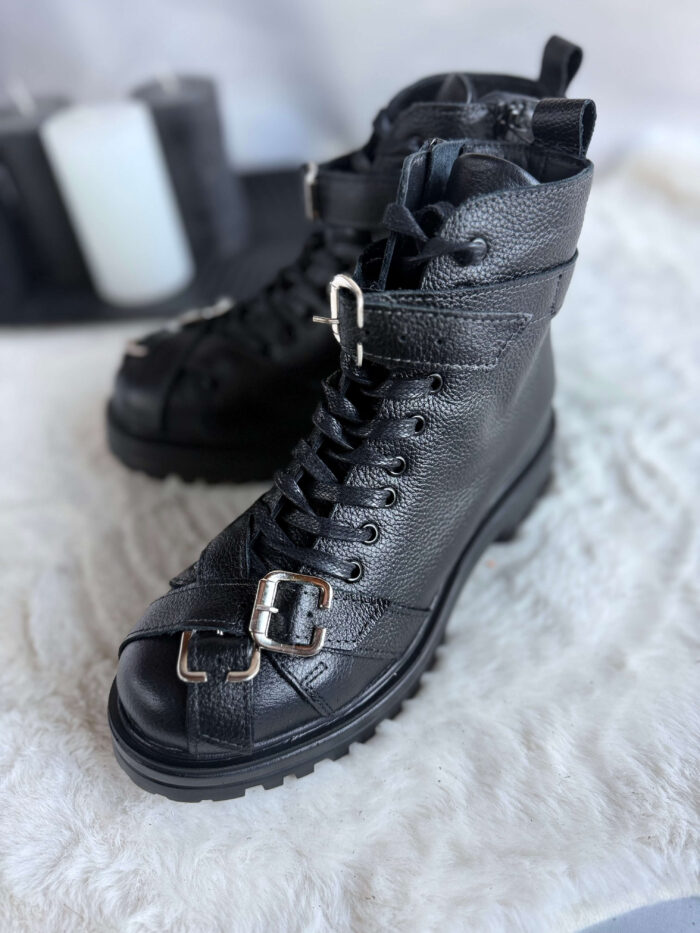 Ghete piele naturala Feza - imagine 5