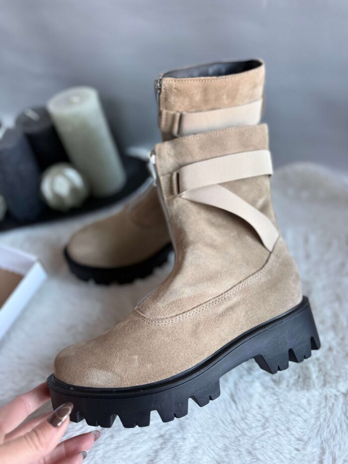 Ghete piele naturala Khadra - imagine 3