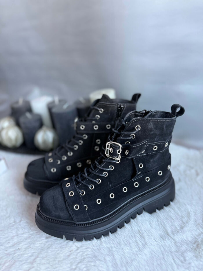 Ghete piele naturala Manaal - imagine 2