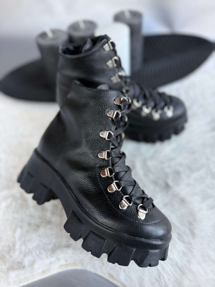 Ghete piele naturala Aryam - imagine 3