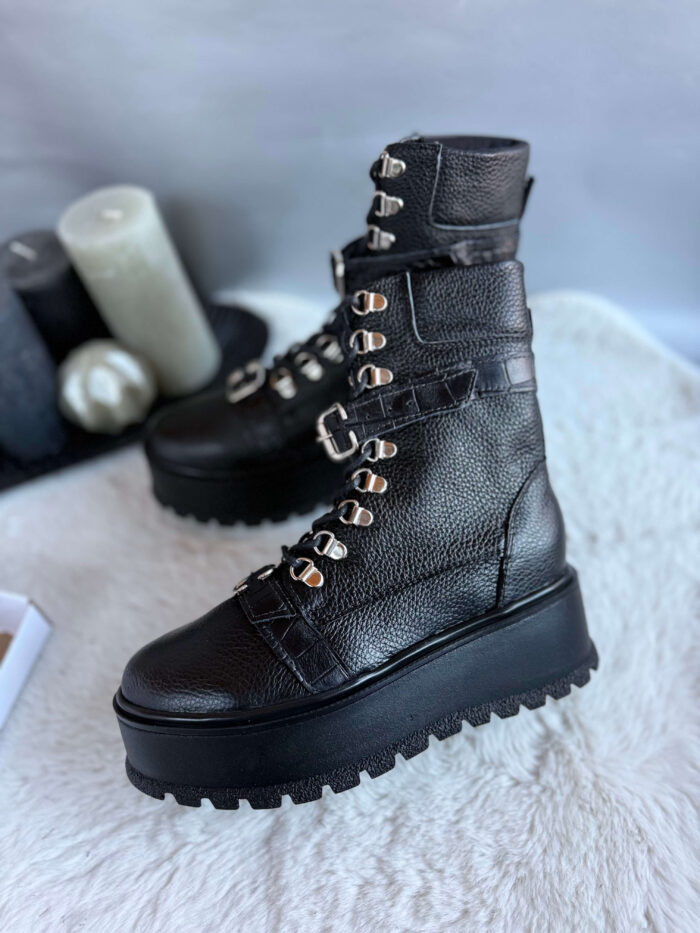 Ghete piele naturala Haneen - imagine 4