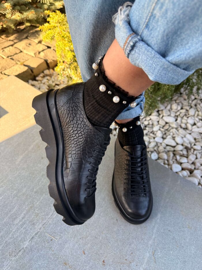 Pantofi piele naturala Rozz - imagine 5