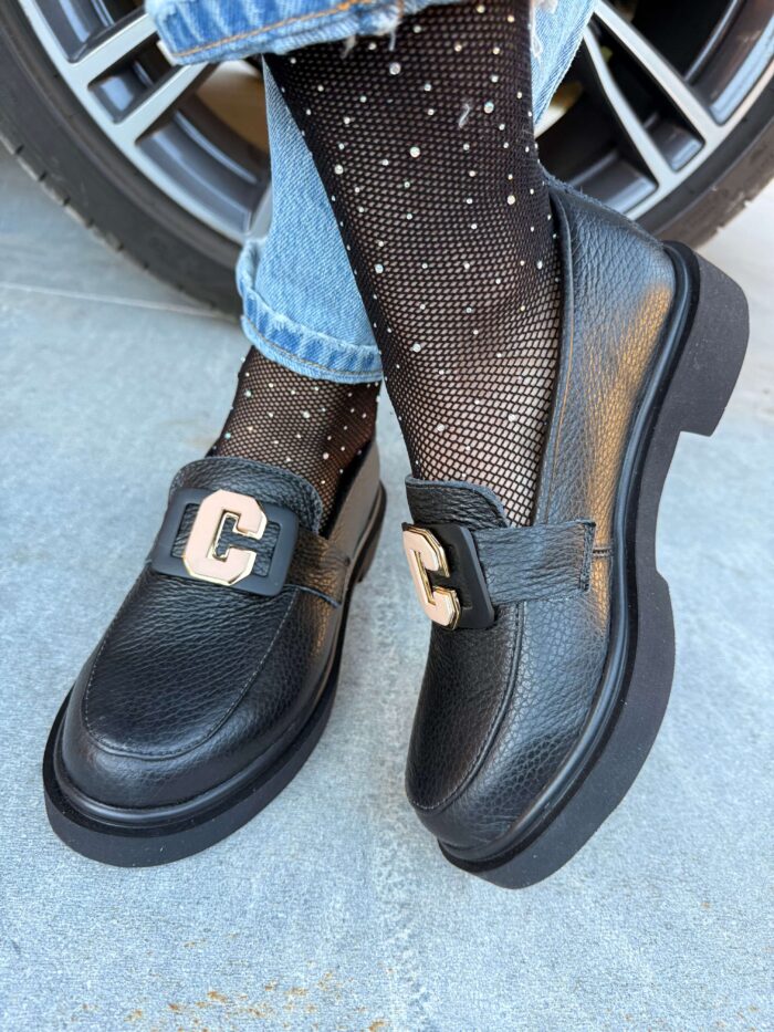 Pantofi piele naturala Rumaisha - imagine 3