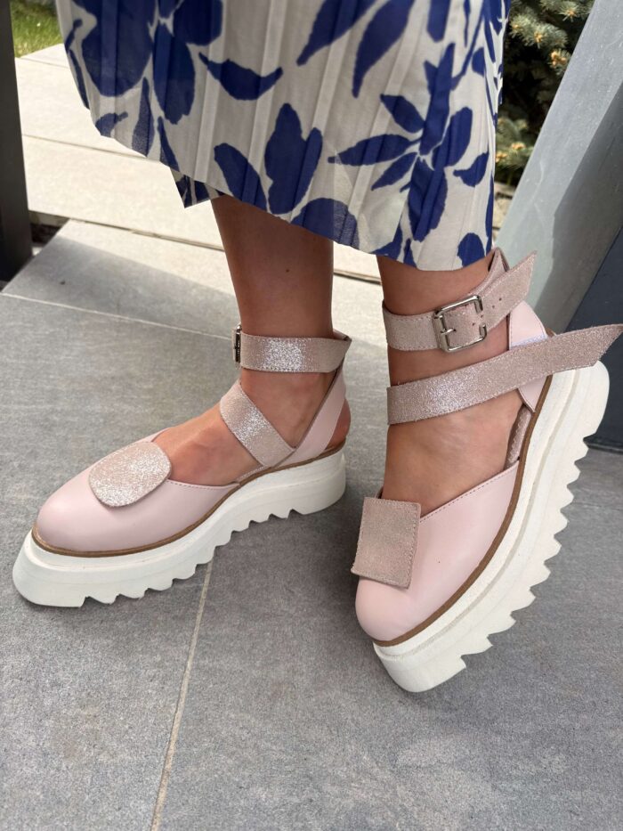 Pantofi piele naturală Elvyra - imagine 6