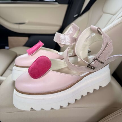 Pantofi piele naturală Elvyra patratele ticlam