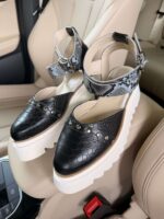 Pantofi piele naturală Avelia croco-sarpe - imagine 5