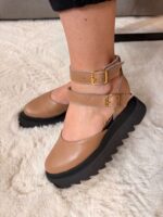 Pantofi piele naturală Motion capucino - imagine 2