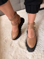 Pantofi piele naturală Motion capucino - imagine 5
