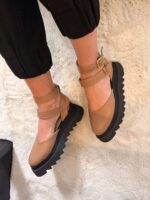 Pantofi piele naturală Motion capucino - imagine 4