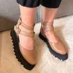 Pantofi piele naturală Motion capucino