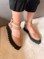 Pantofi piele naturală Motion capucino
