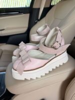 Pantofi piele naturală Aurelle roz pal - imagine 2
