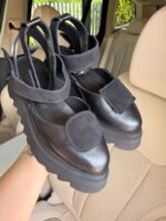 Pantofi piele naturală Elvyra negru - imagine 3
