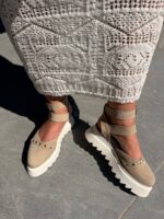 Pantofi piele naturală Avelia crem - imagine 7