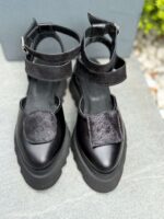 Pantofi piele naturală Elvyra black - imagine 6