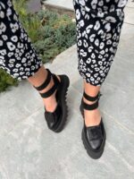 Pantofi piele naturală Elvyra black - imagine 2