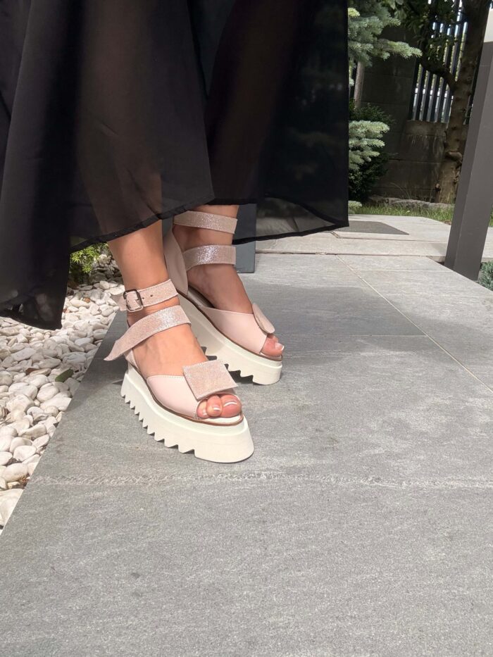 Pantofi piele naturală Elvyra decupat la degete - imagine 3