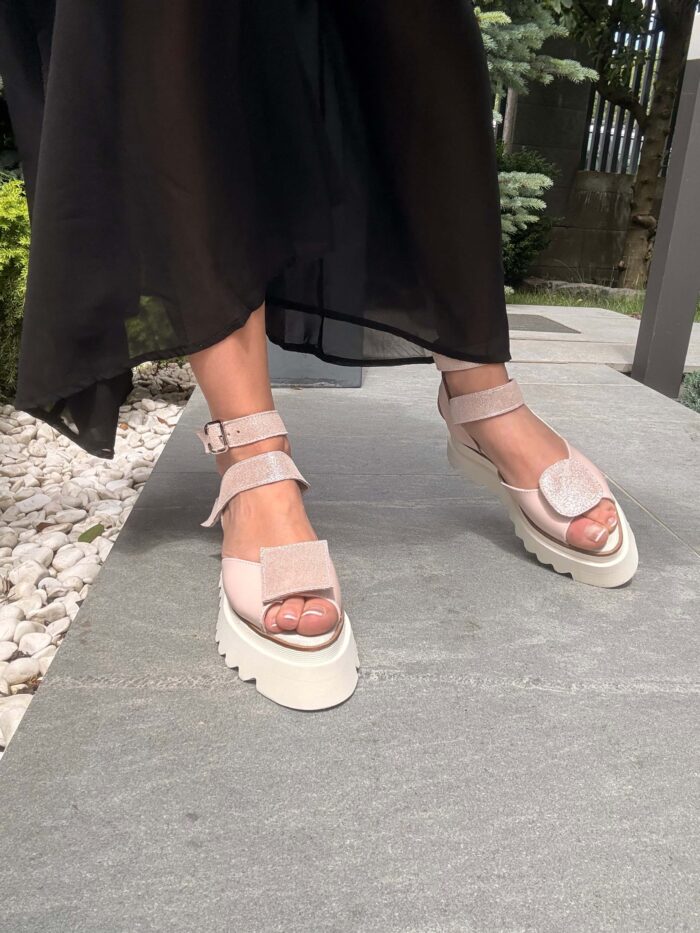 Pantofi piele naturală Elvyra decupat la degete - imagine 2