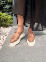 Pantofi piele naturală Rovigo capucino - imagine 4