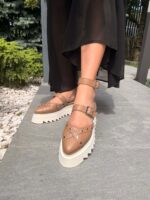 Pantofi piele naturală Rovigo capucino - imagine 2