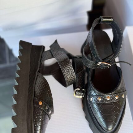 Pantofi piele naturală Avelia croco