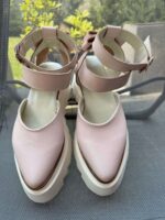 Pantofi piele naturală Wauwi roz neted - imagine 2
