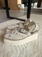 Pantofi piele naturală Rovigo velur alb - imagine 2