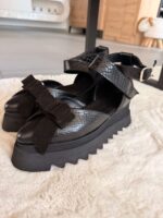 Pantofi piele naturală Aurelle croco