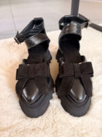 Pantofi piele naturală Aurelle croco - imagine 2