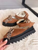 Pantofi piele naturală Aurelle caramel - imagine 2