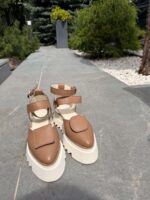 Pantofi piele naturală Elvyra capucino - imagine 5